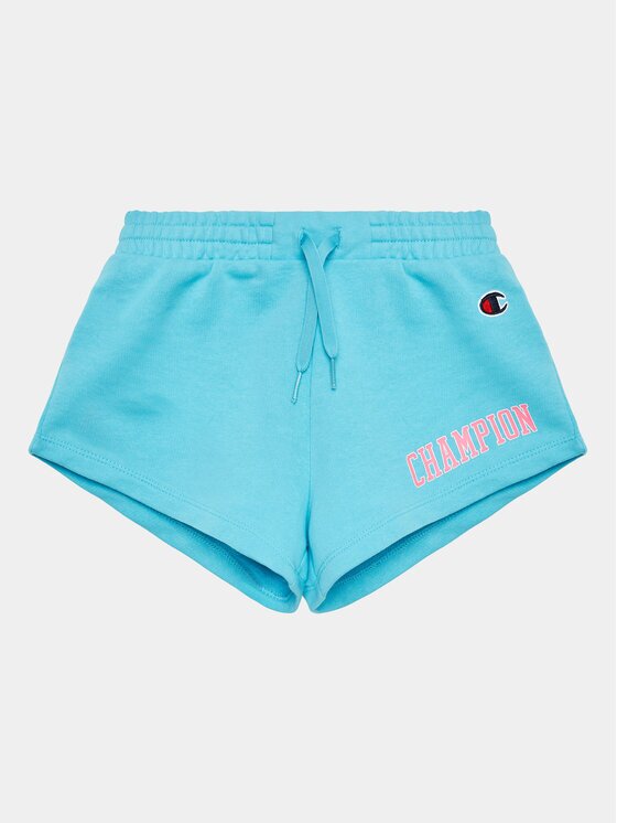 Champion Pantalon scurți din material 404657 Albastru celest Regular Fit