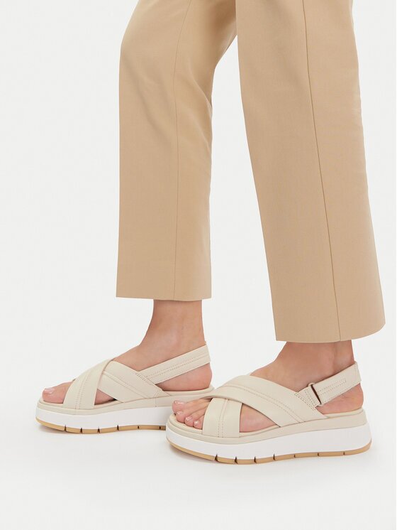 Clarks Sandale Tuscan Cross 26181470 Écru