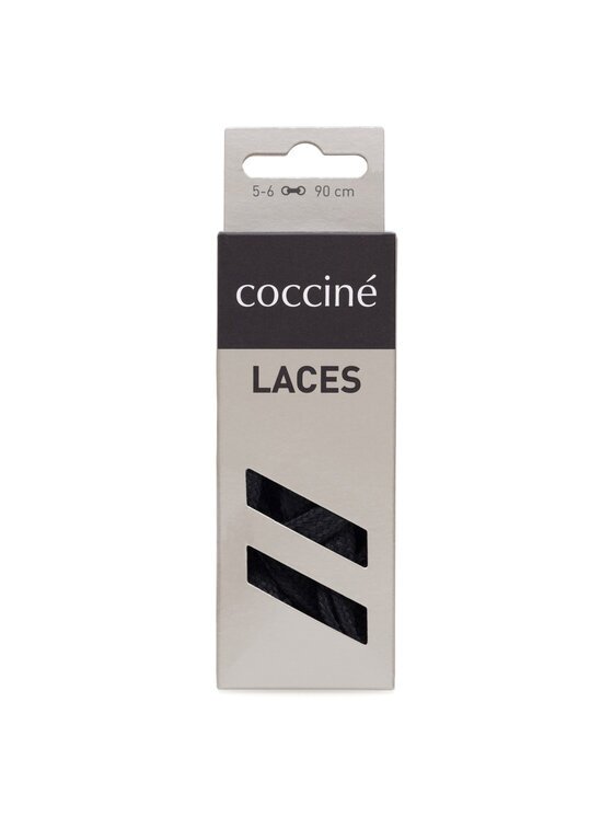 Coccine Șireturi pentru încălțăminte SZNUROWADŁA 90 cm P7 BAWEŁNIANE v.AZ Negru