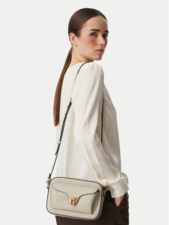 COCCINELLE Geantă MF6 Beat Soft E1 MF6 15 02 01 Bej deschis