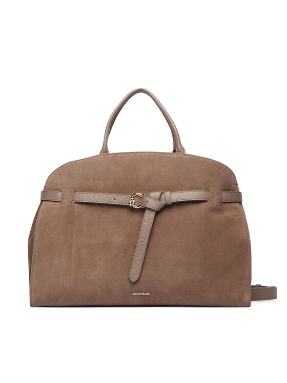 COCCINELLE Geantă TLB sabine Suede Bi E1 TLB 18 01 01 Bej închis