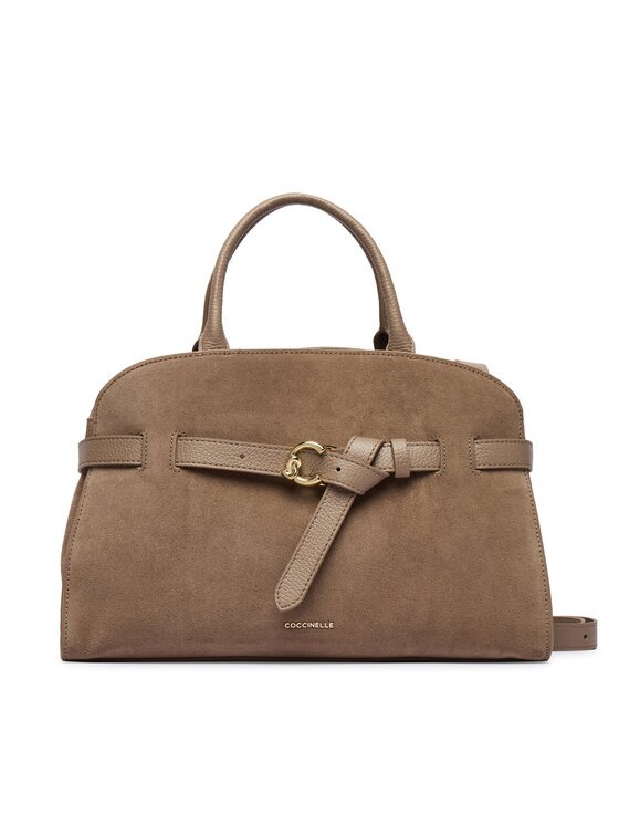 COCCINELLE Geantă TLB sabine Suede Bi E1 TLB 18 04 01 Bej închis