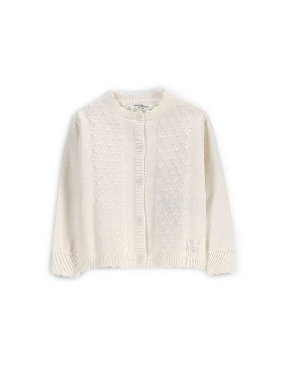 Coccodrillo Cardigan WC5172203EBG Écru Regular Fit