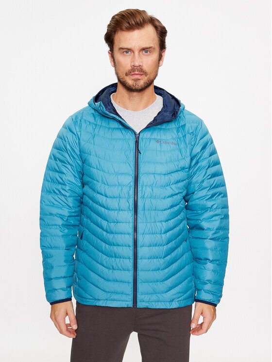 Columbia Geacă Westridge™ Down Hooded Jacket Albastru Regular Fit