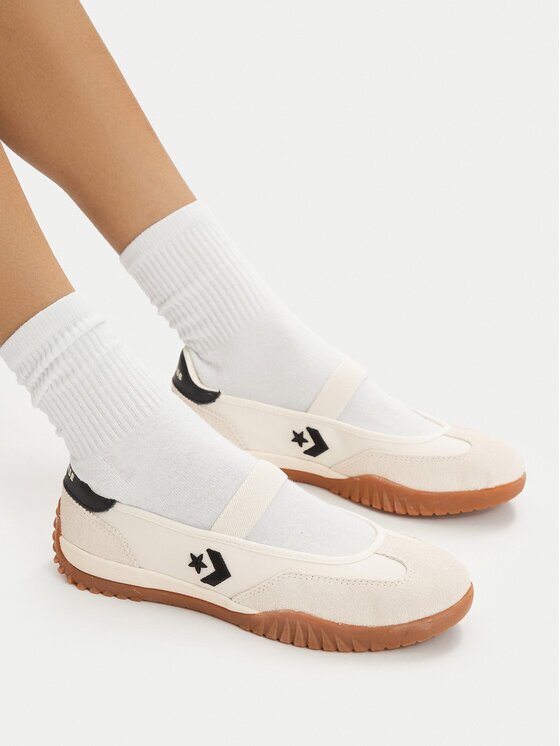 Converse Balerini Run Star Trainer Ballet Flat A16250C Écru