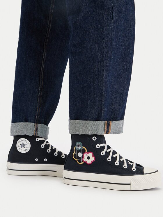 Converse Teniși Chuck Taylor All Star Lift Platform Floral Patchwork A15534C