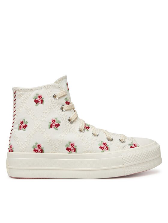 Converse Teniși Chuck Taylor All Star Lift Platform Rose Cross Stitch A13659C