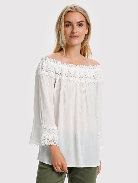 Cream Bluză Bea 10608022 Relaxed Fit