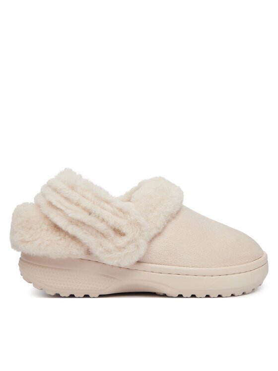 Crocs Şlapi Classic Unfurgettable Suede Clog 212106 Crem