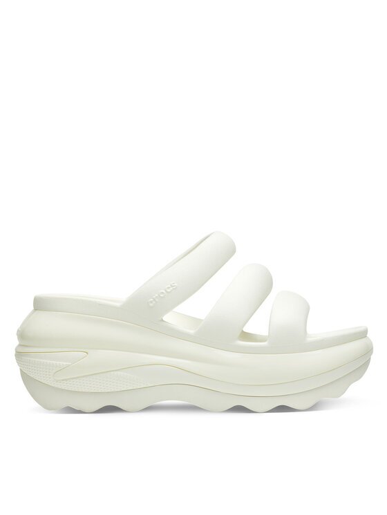Crocs Şlapi Mega Crush Triple Strap 209842 Écru