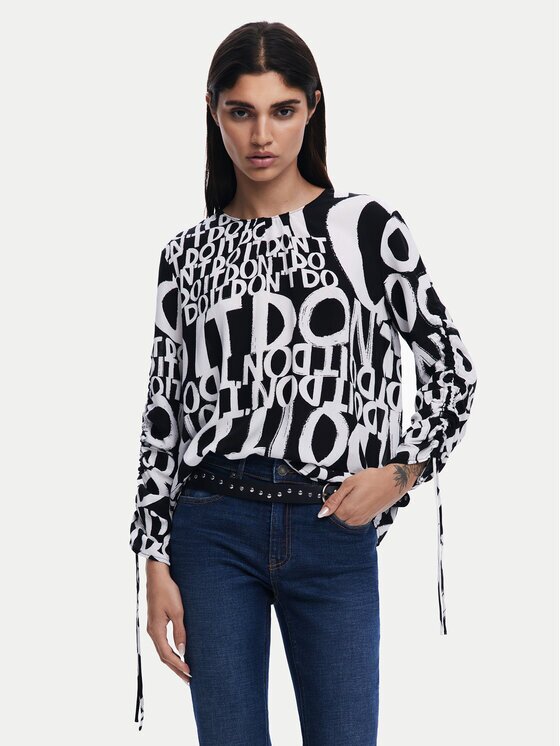 Desigual Bluză 25SWBW04 Regular Fit