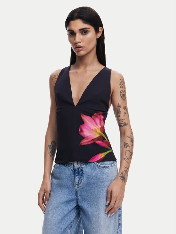 Desigual Bluză 25SWBW09 Regular Fit