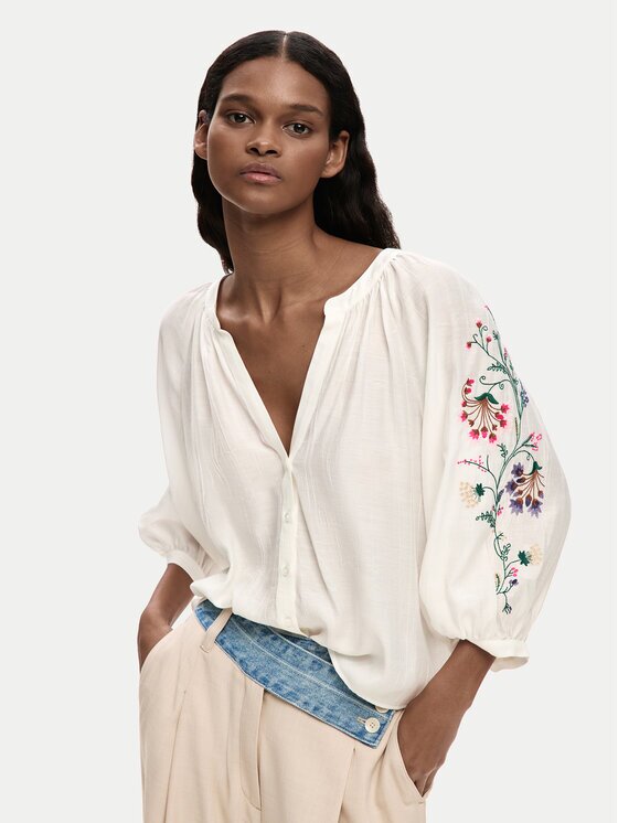 Desigual Bluză 26SWBW13 Regular Fit