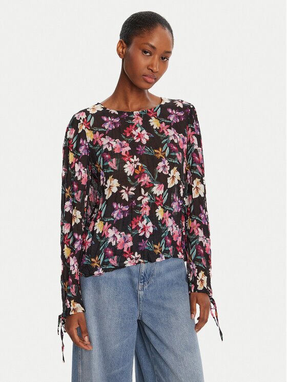 Desigual Bluză Flori 25WWBW03 Regular Fit
