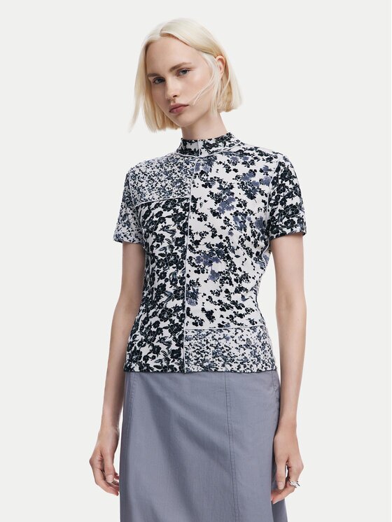 Desigual Bluză Patchy 24WWTK99 Slim Fit