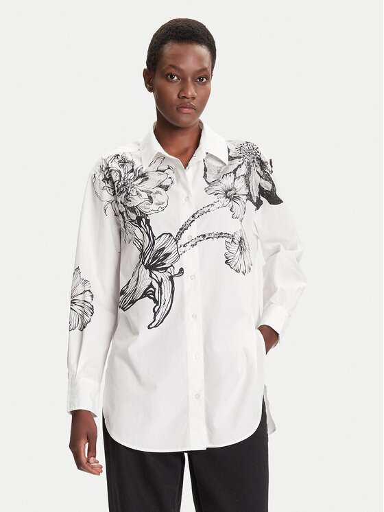 Desigual Cămașă Byn Lacroix 25WWCW07 Loose Fit
