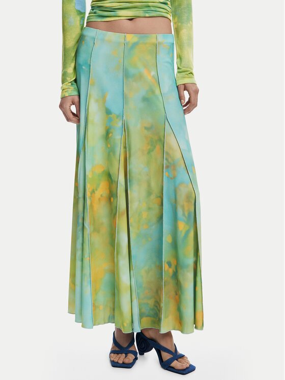 Desigual Fustă maxi Desvanecer 25WWFK06 Regular Fit