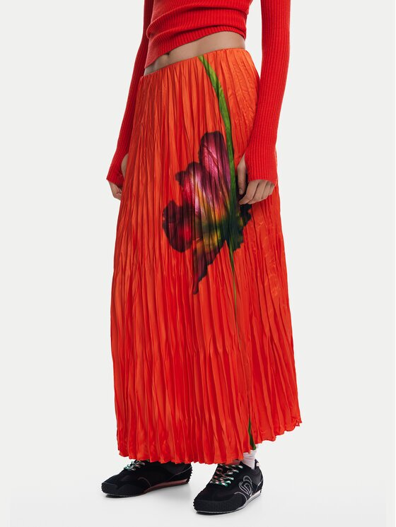 Desigual Fustă plisată Follet 25SWFW06 Regular Fit