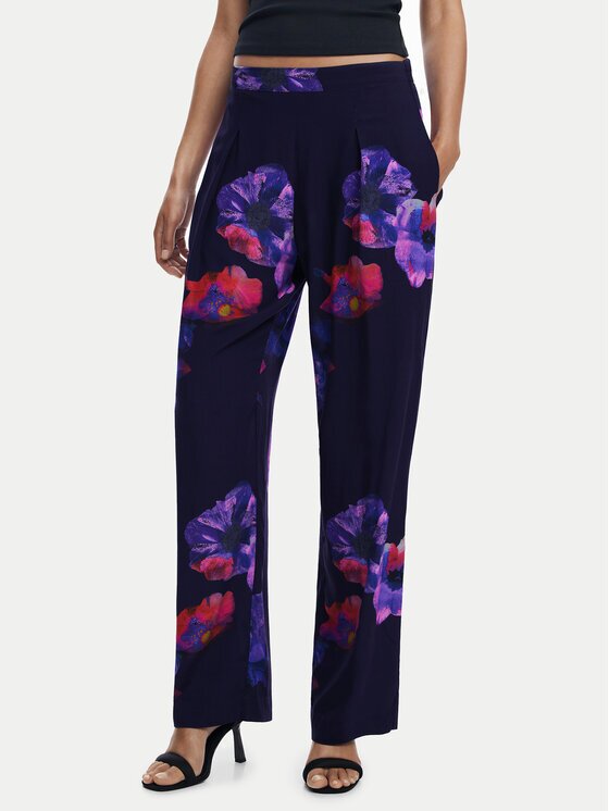 Desigual Pantaloni din material 25SWPWX5 Relaxed Fit