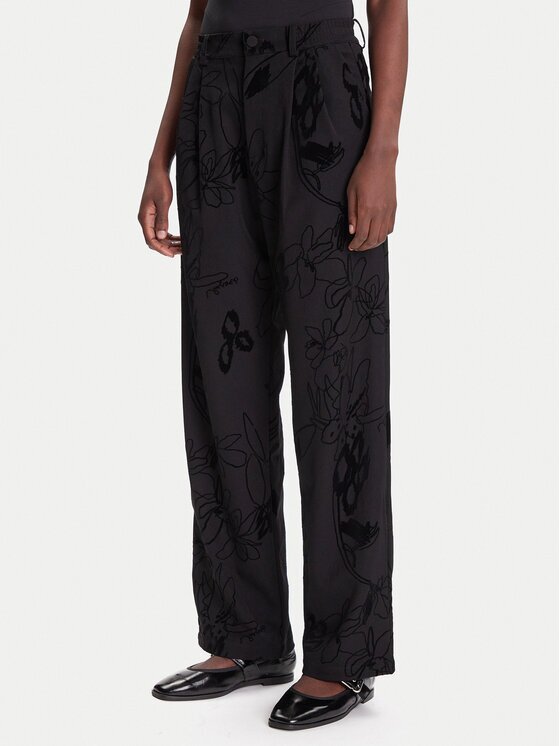 Desigual Pantaloni din material Flock 25WWPW05 Regular Fit