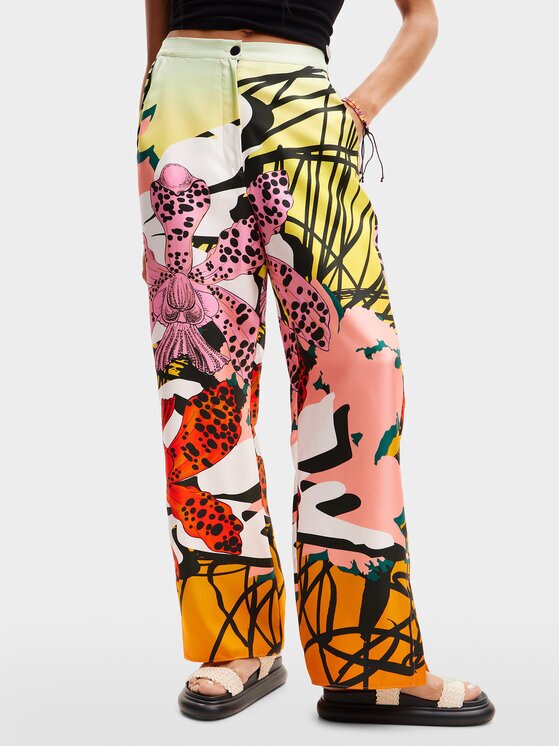 Desigual Pantaloni din material MONSIEUR CHRISTIAN LACROIX Ericeira 24SWPW27 Regular Fit