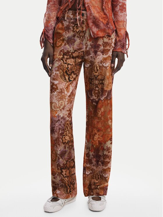 Desigual Pantaloni din material Romantica 25WWPW02 Regular Fit
