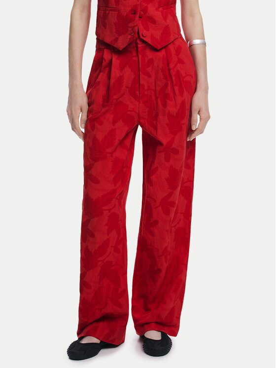 Desigual Pantaloni din material Suitrojo 25SWPW33 Straight Fit