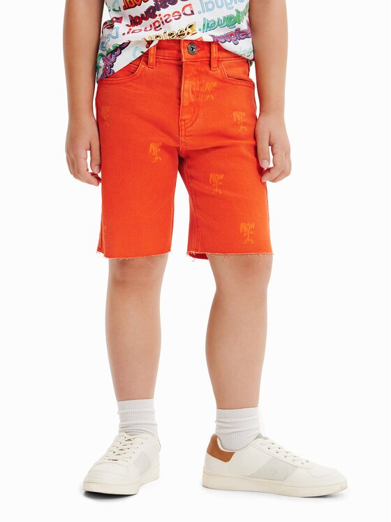 Desigual Pantaloni scurți de blugi 23SBDD01 Regular Fit
