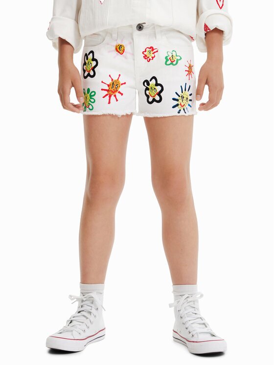 Desigual Pantaloni scurți de blugi 23SGDD07 Regular Fit