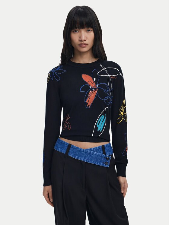 Desigual Pulover Arty 25WWJF33 Regular Fit
