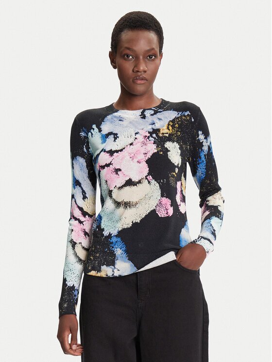 Desigual Pulover Nenufar Lacroix 25WWJF46 Regular Fit