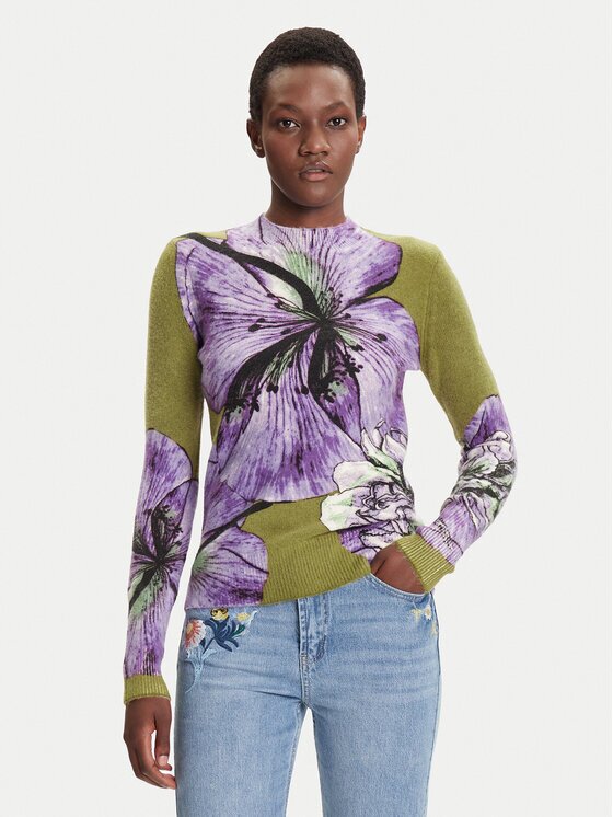 Desigual Pulover Orquidea Lacroix 25WWJF42 Regular Fit