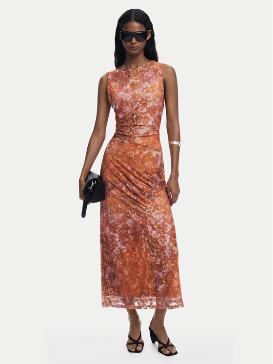 Desigual Rochie cocktail Lua 25WWVK26 Slim Fit