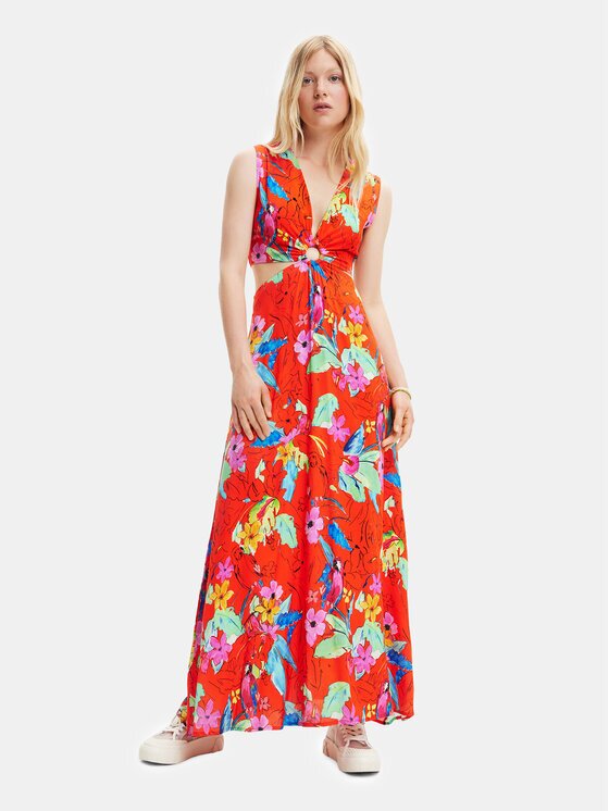 Desigual Rochie de vară 23SWVW73 Regular Fit