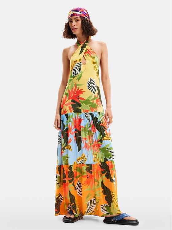 Desigual Rochie de vară Tropi 24SWMW08 Loose Fit