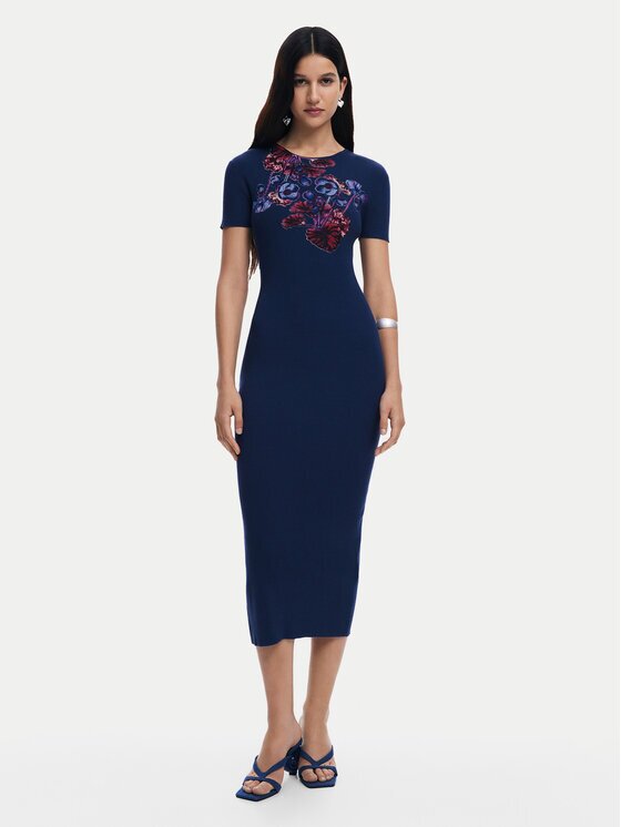 Desigual Rochie de zi 25SWVF13 Slim Fit