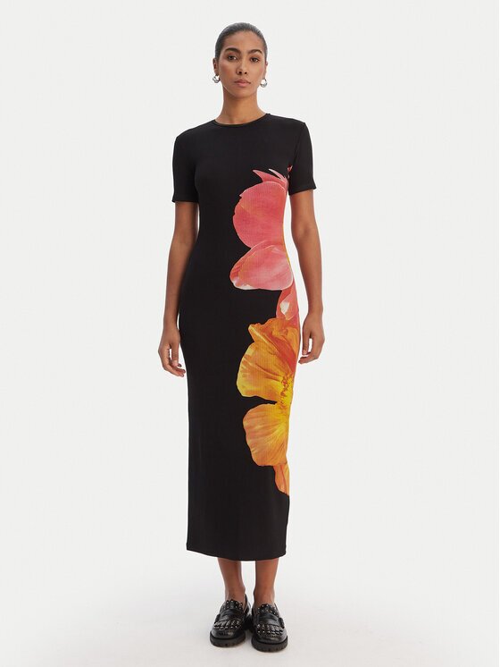 Desigual Rochie de zi 26SWVK26 Slim Fit