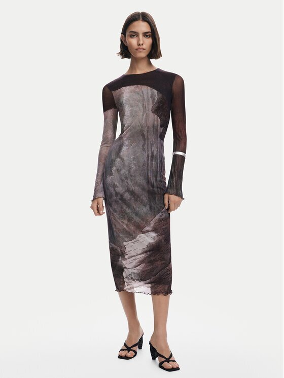 Desigual Rochie de zi Abyss Lacroix 25WWVK01 Slim Fit