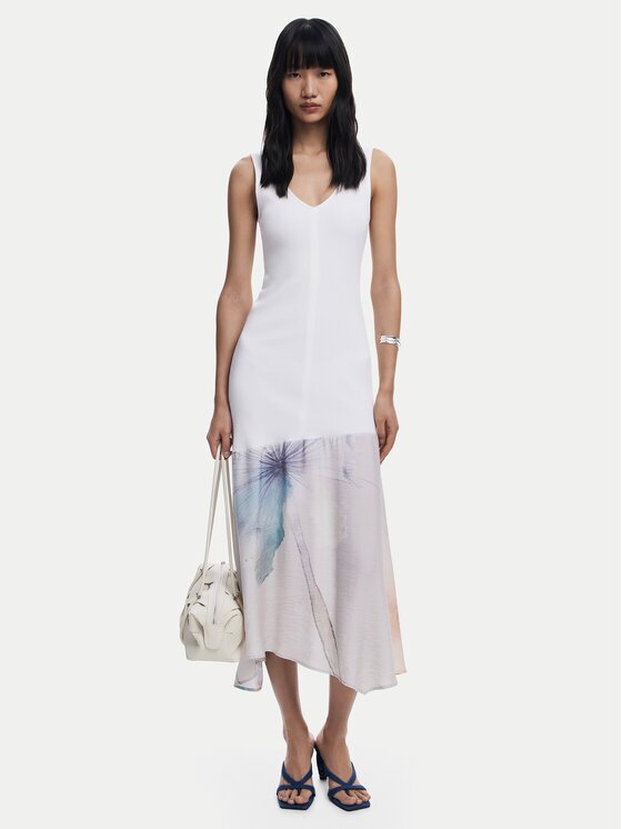 Desigual Rochie de zi Dita 25WWVK38 Slim Fit