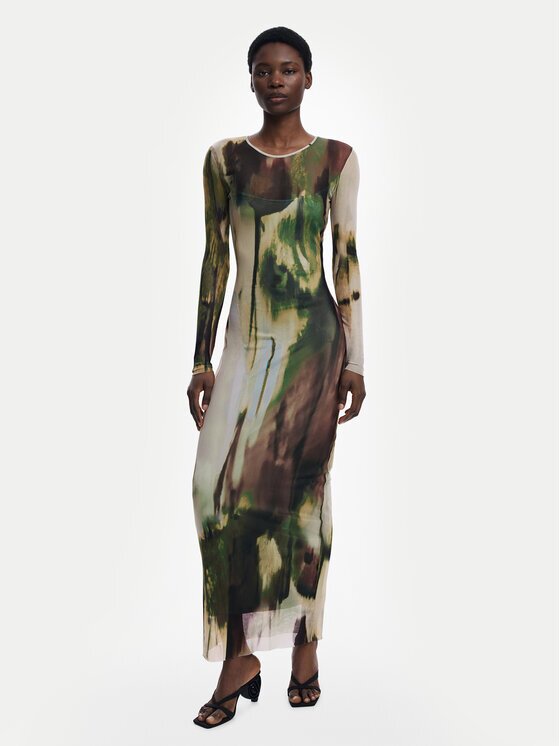 Desigual Rochie de zi Godiva 25WWVK41 Slim Fit