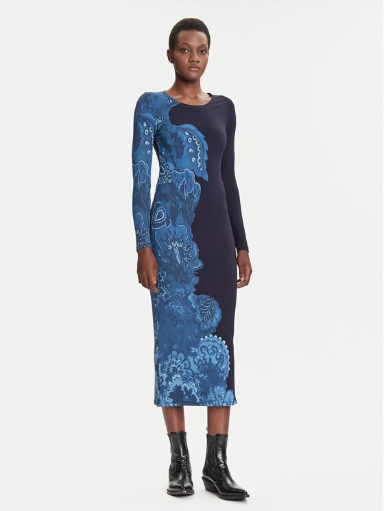 Desigual Rochie de zi Limbani 25WWVK31 Slim Fit