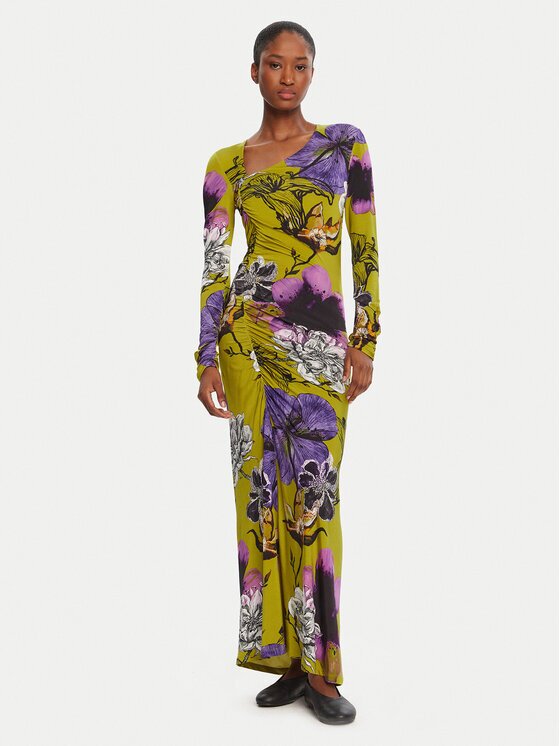 Desigual Rochie de zi Neckline Lacroix 25WWVK37 Slim Fit
