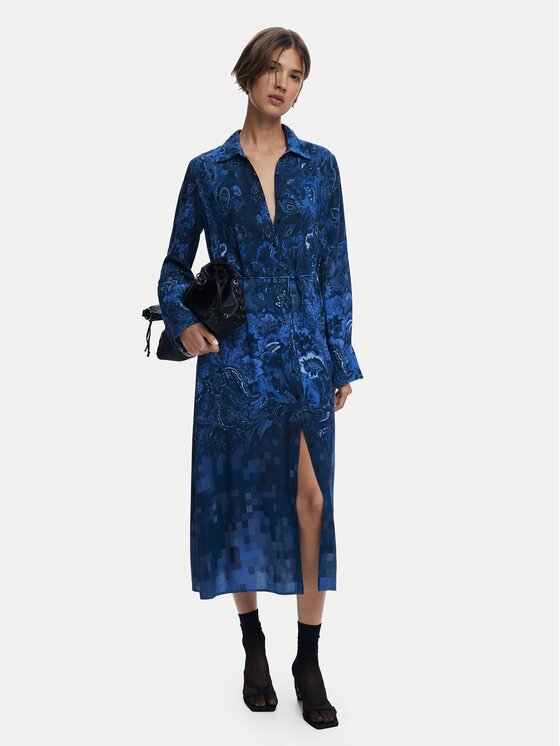 Desigual Rochie tip cămașă Licuado 25WWVW23 Regular Fit