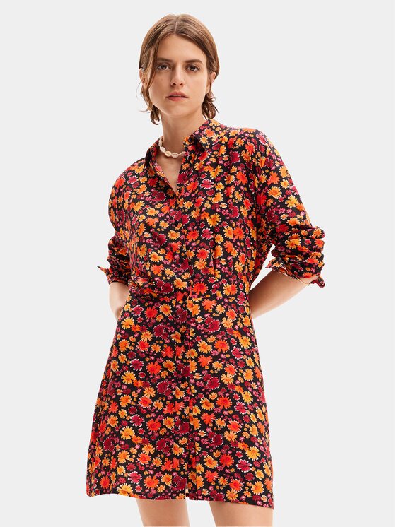 Desigual Rochie tip cămașă Yesh 24SWVW29 Regular Fit