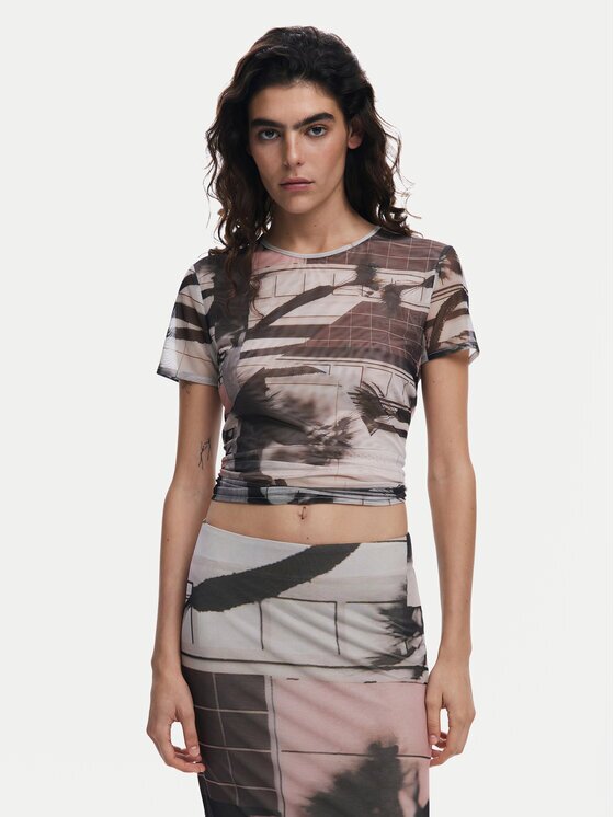 Desigual Tricou 25SWTK99 Regular Fit