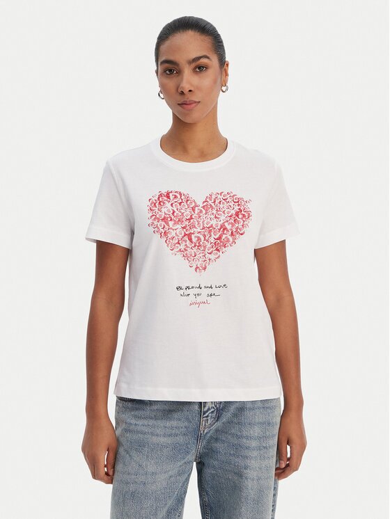 Desigual Tricou 26SWTK06 Regular Fit