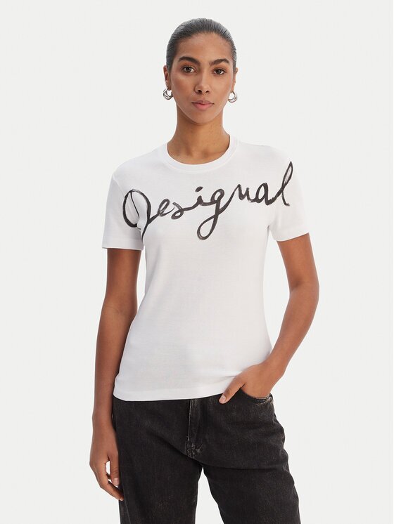 Desigual Tricou 26SWTK07 Regular Fit