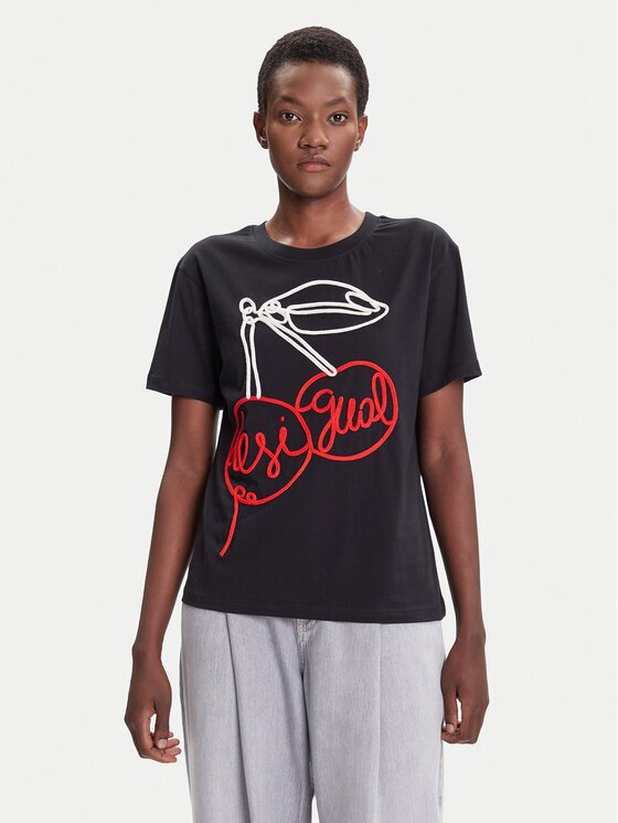 Desigual Tricou Berlin 25WWTK51 Regular Fit