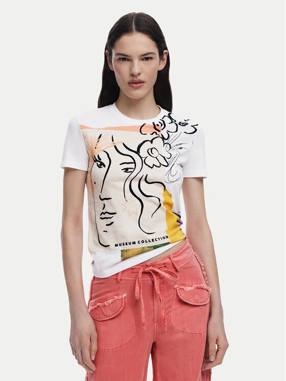 Desigual Tricou Collection 25SWTKAC Regular Fit