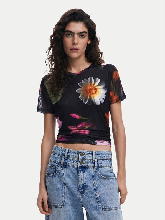 Desigual Tricou Des Moines 25SWTK88 Regular Fit